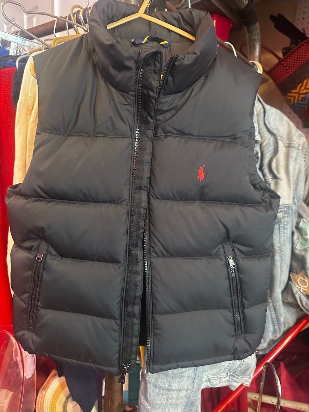 Polo Ralph Lauren kids black puffer vest